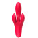 Красный вибратор-кролик с 4 моторами Shakira