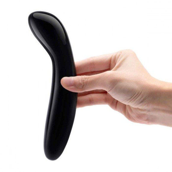 Массажер для G-точки Le Wand Crystal G-Wand из черного обсидиана Массажер для G-точки Le Wand Crystal G-Wand из черного обсидиана