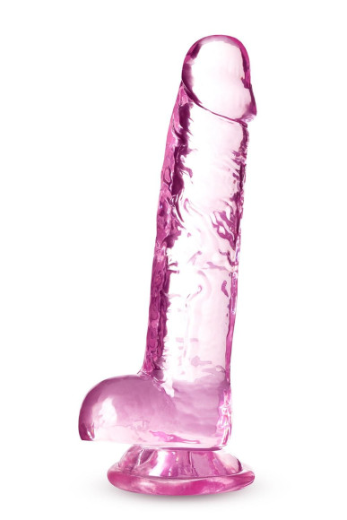 Розовый фаллоимитатор 7 Inch Crystalline Dildo - 17,7 см. Розовый фаллоимитатор 7 Inch Crystalline Dildo - 17,7 см.