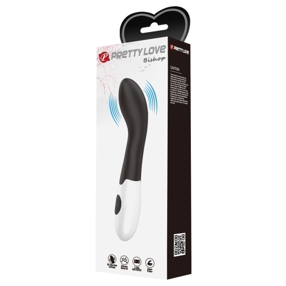 Черный вибратор Bishop для G-стимуляции - 18,2 см. Черный вибратор Bishop для G-стимуляции - 18,2 см.