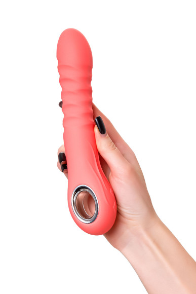 Коралловый вибратор Flox с возвратно-поступательными движениями - 21,5 см. Коралловый вибратор Flox с возвратно-поступательными движениями - 21,5 см.