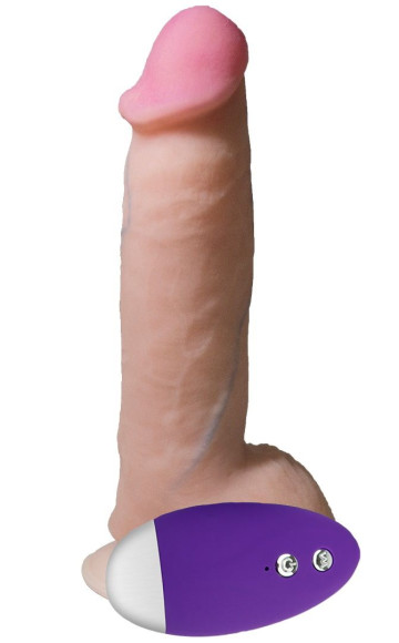 Телесный вибромассажёр-реалистик REAL Next №27 - 20 см. Телесный вибромассажёр-реалистик REAL Next №27 - 20 см.
