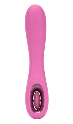 Розовый перезаряжаемый вибромассажер Tundra Rose 6x - 17,8 см.