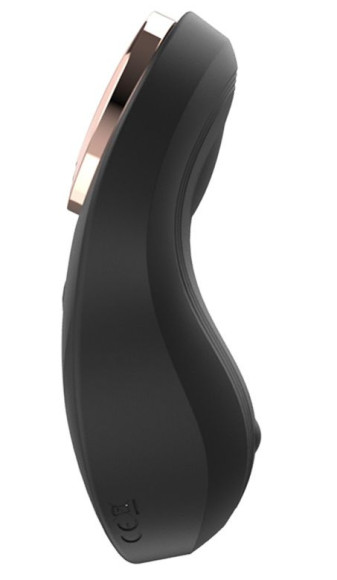 Черная вибровкладка в трусики - 9,3 см. Черная вибровкладка в трусики - 9,3 см.