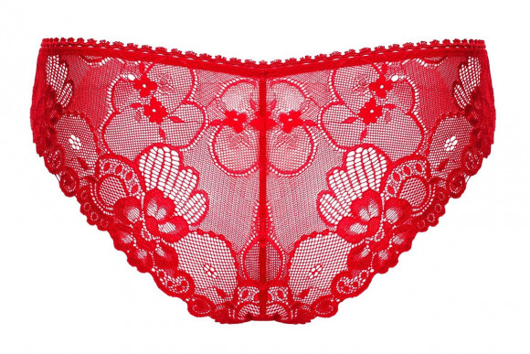 Трусики Heartina с кружевами и подвеской-сердечком