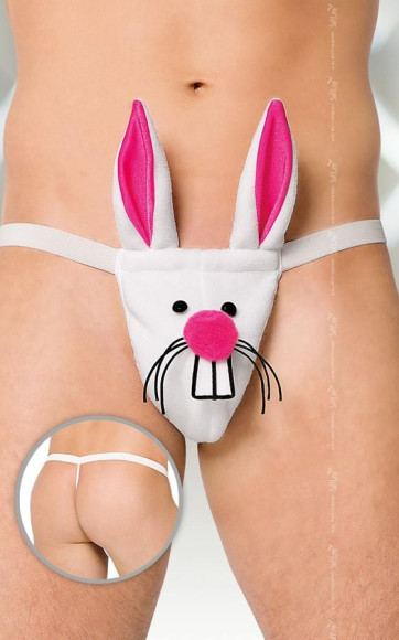 Трусики-стринг с кроликом Трусики-стринг с кроликом