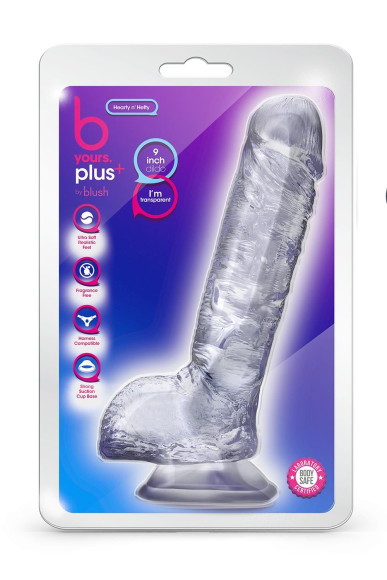 Прозрачный фаллоимитатор Hearty N’ Hefty - 22,9 см. Прозрачный фаллоимитатор Hearty N’ Hefty - 22,9 см.