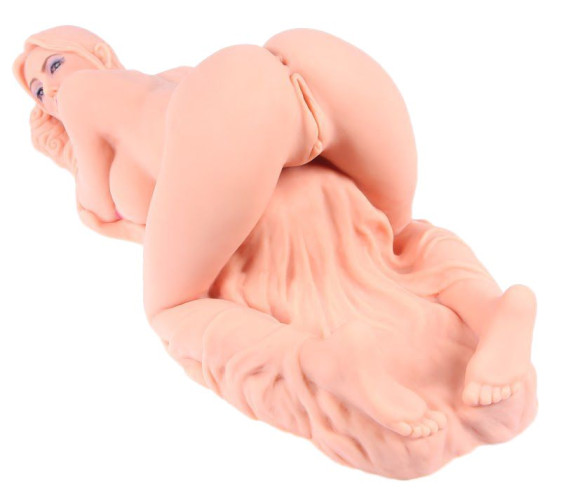 Телесный вибромастурбатор Valentina Auto с двумя любовными отверстиями Телесный вибромастурбатор Valentina Auto с двумя любовными отверстиями