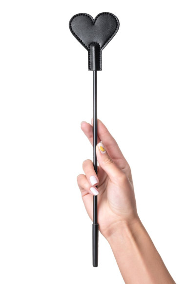 Черный стек со шлепком в форме сердца Anonymo - 35 см. Черный стек со шлепком в форме сердца Anonymo - 35 см.