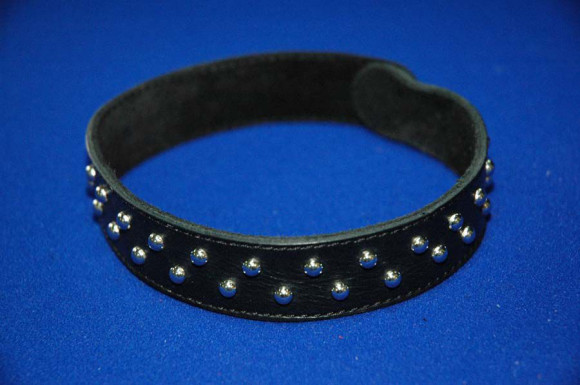 Узкий подшитый ошейник-полоска 