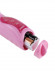 Розовый вибратор для тройной стимуляции - 25,7 см.