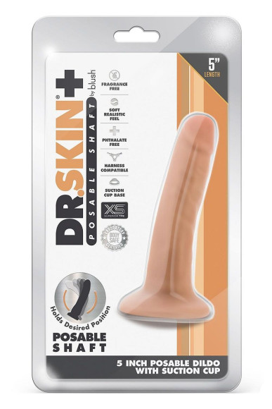 Телесный фаллоимитатор-реалистик 5 Inch Posable Dildo - 13,9 см. Телесный фаллоимитатор-реалистик 5 Inch Posable Dildo - 13,9 см.