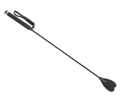 Чёрный стек с шлепком-сердечком - 60 см. Чёрный стек с шлепком-сердечком - 60 см.