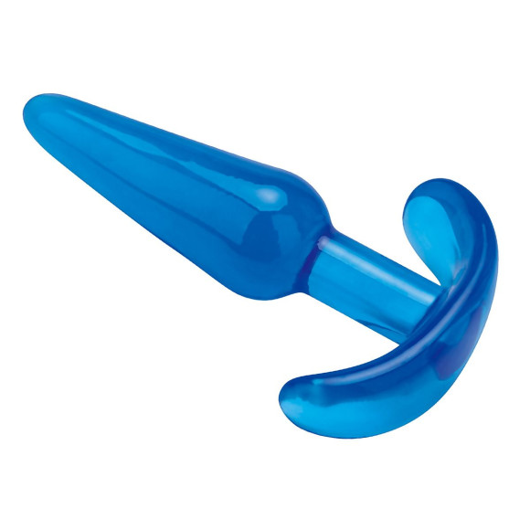 Голубая анальная пробка Slim Tapered Butt Plug - 10,8 см. Голубая анальная пробка Slim Tapered Butt Plug - 10,8 см.