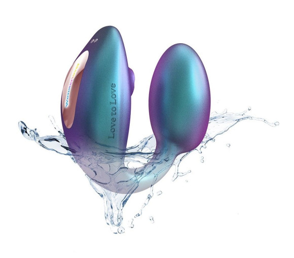 Бирюзовый вибратор для пар Wonderlover Бирюзовый вибратор для пар Wonderlover