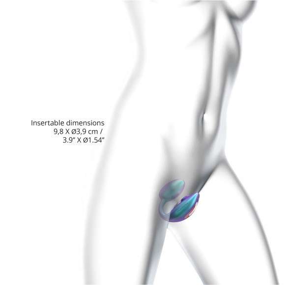 Бирюзовый вибратор для пар Wonderlover Бирюзовый вибратор для пар Wonderlover