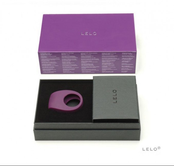 Фиолетовое эрекционное кольцо Tor 2 с вибрацией