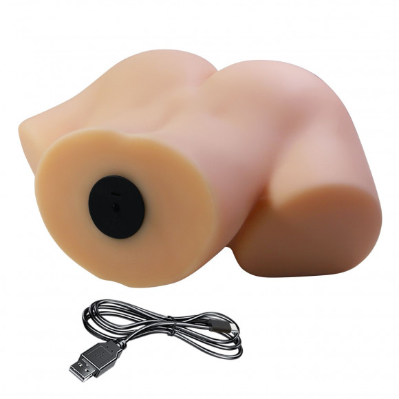 Телесный мастурбатор Vivian с 2 любовными тоннелями