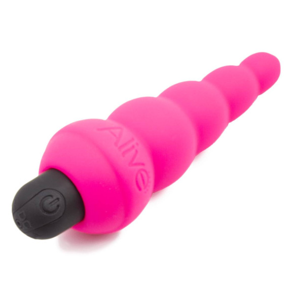 Розовая анальная ёлочка с вибропулей Lance Pro - 13,8 см. Розовая анальная ёлочка с вибропулей Lance Pro - 13,8 см.