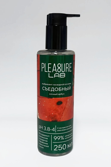 Лубрикант на водной основе Pleasure Lab с ароматом арбуза - 250 мл. Лубрикант на водной основе Pleasure Lab с ароматом арбуза - 250 мл.