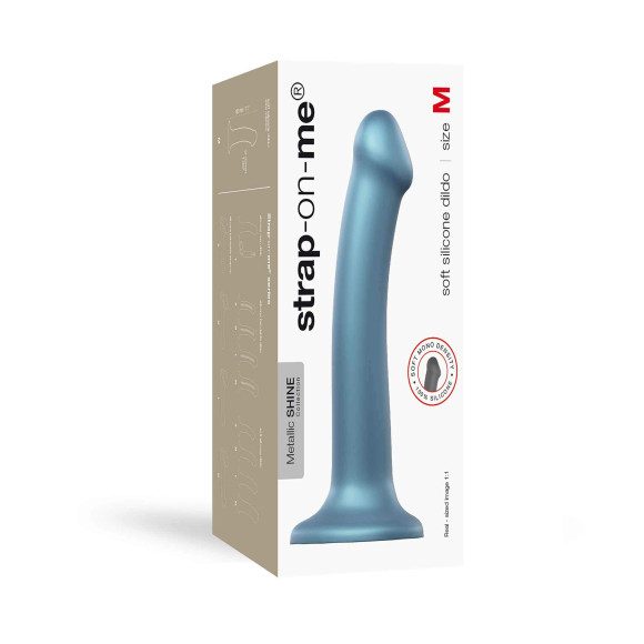 Голубой фаллоимитатор Mono Density Dildo Size M - 16 см.