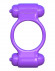 Фиолетовое эрекционное кольцо с 2 виброэлементами Magic Touch Couples Ring